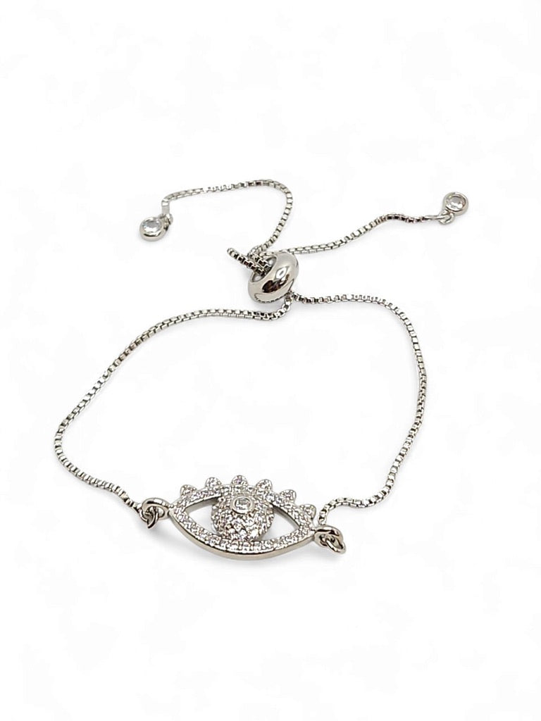 Evil eyelashes bracelet adjustable bracelet