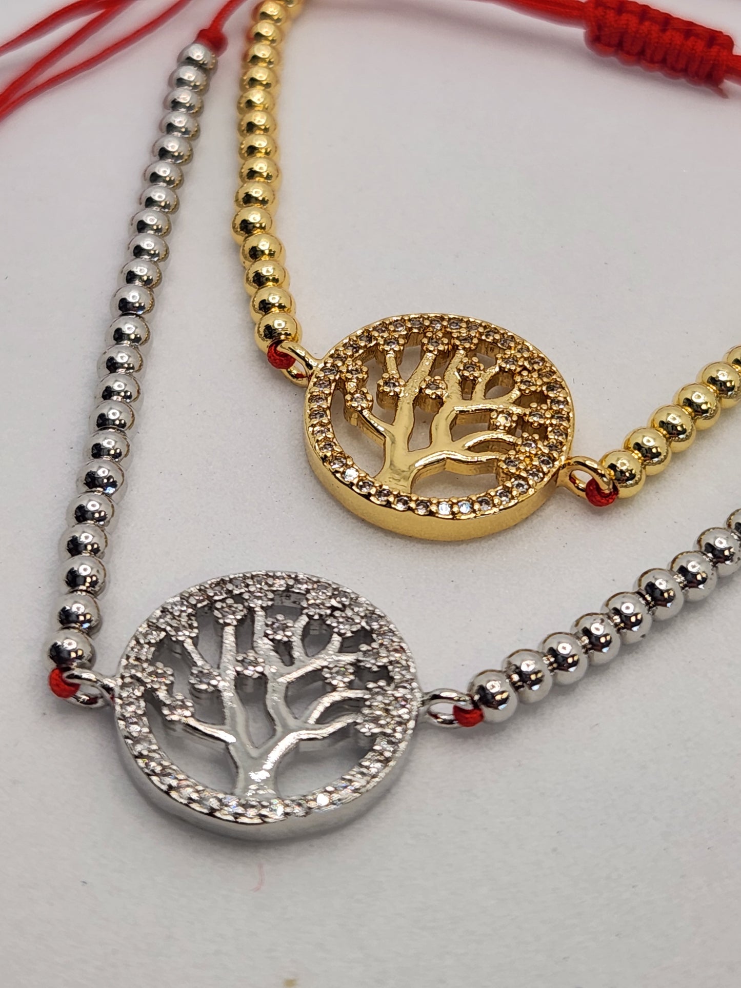 Tree of life beads balls string Zirconia full