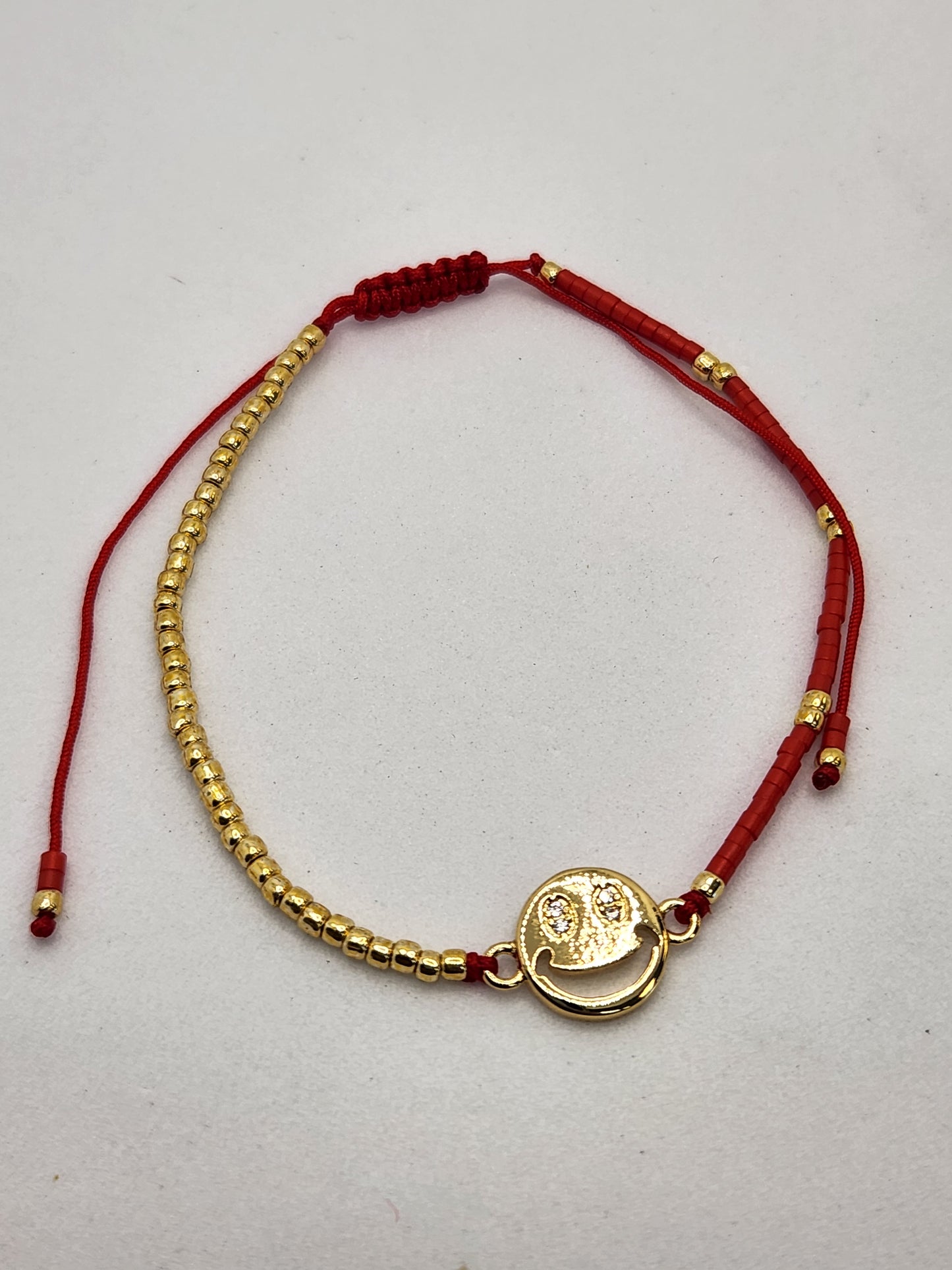 Happy faces seabeads balls string Zirconia full