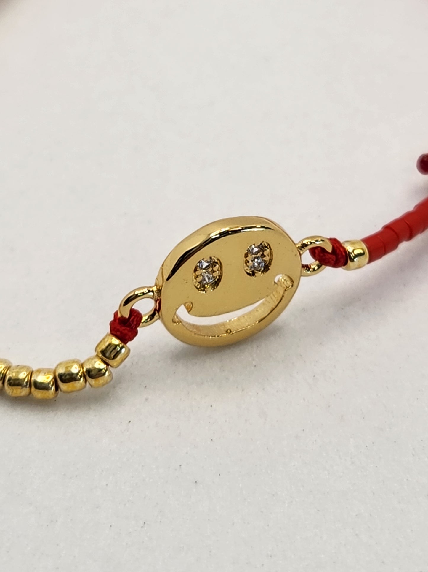 Happy faces seabeads balls string Zirconia full