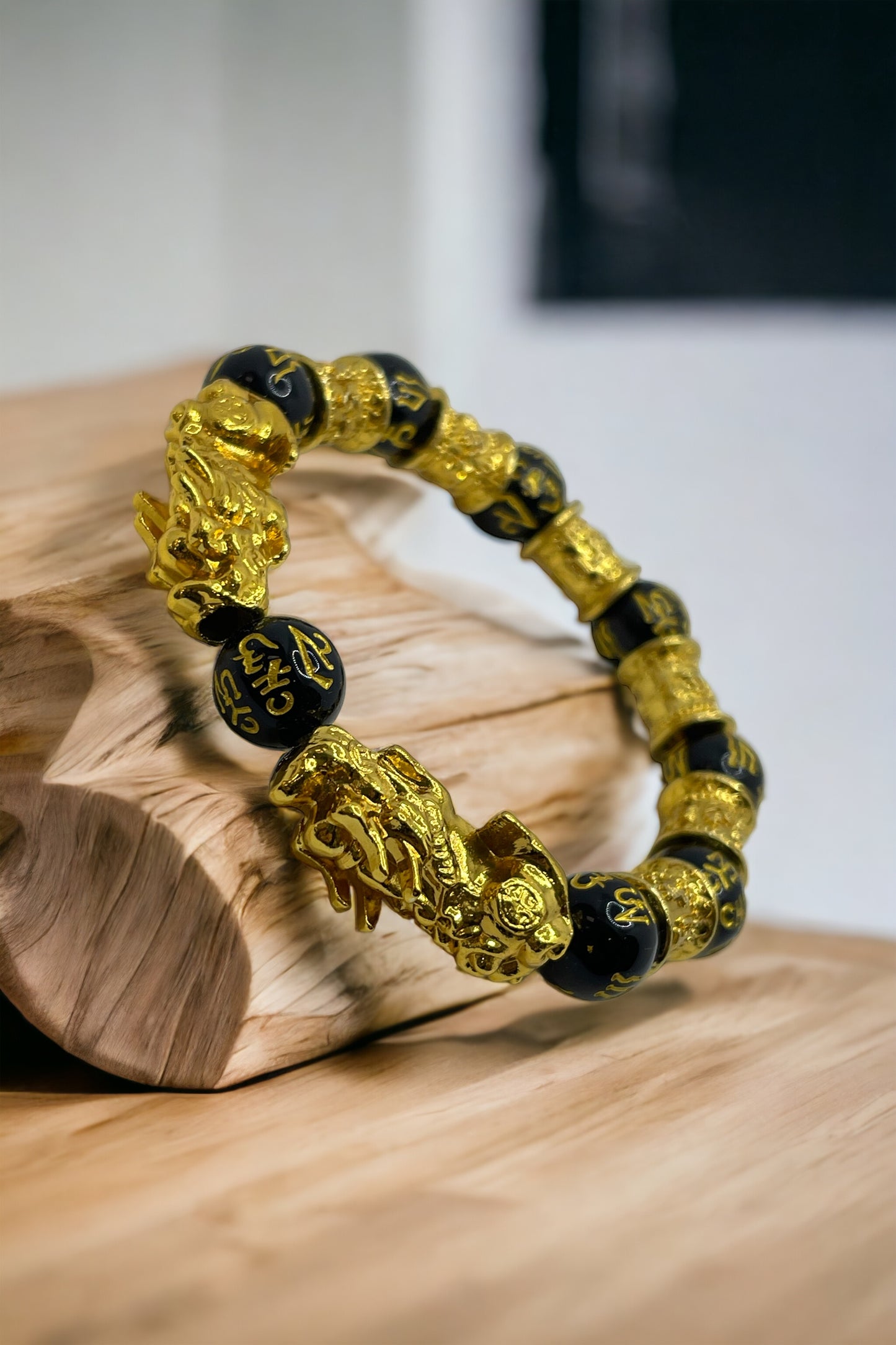 ONIX Dragon Pixiu Bracelet beads 10mm Red