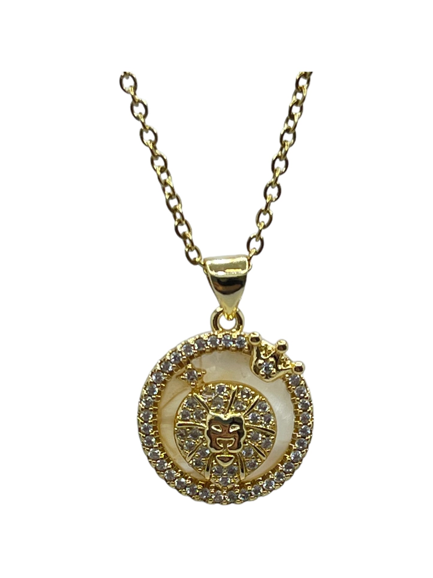 Horoscope shell necklaces stainless steel 18"