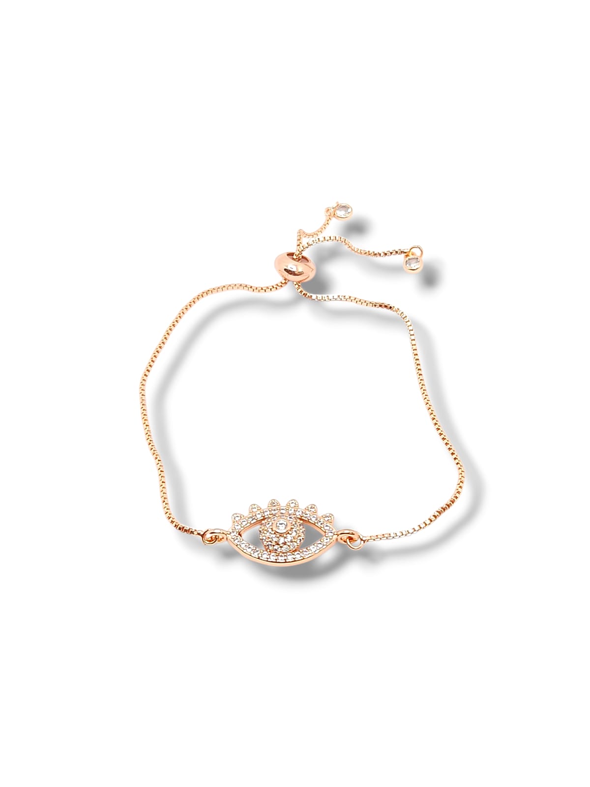 Evil eyelashes bracelet adjustable bracelet