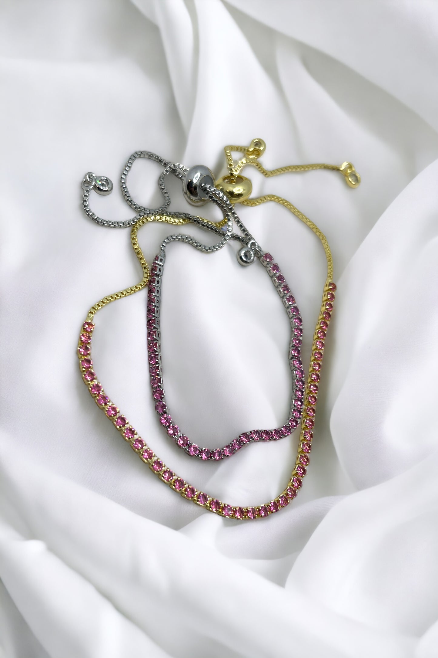 TENNIS BRACELET PINK