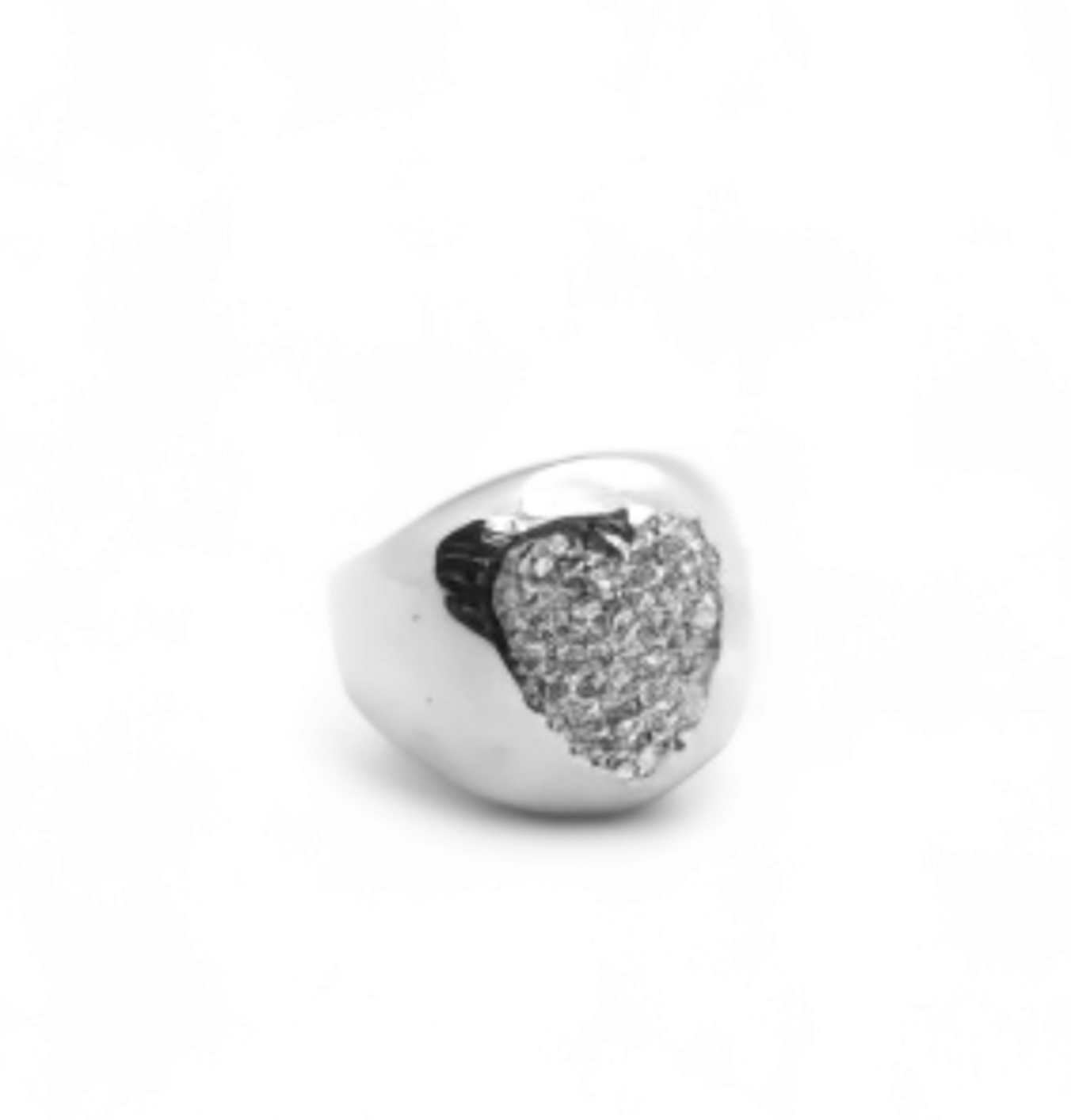 Chunky bombi heart ring