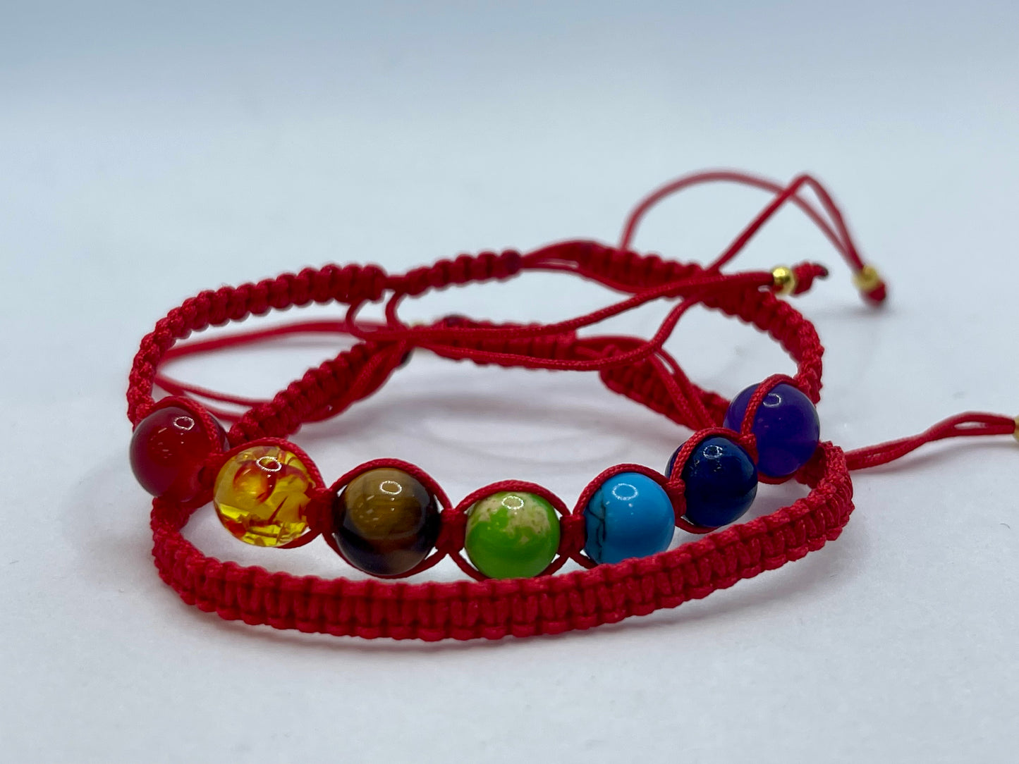 Chakras red string adjustable