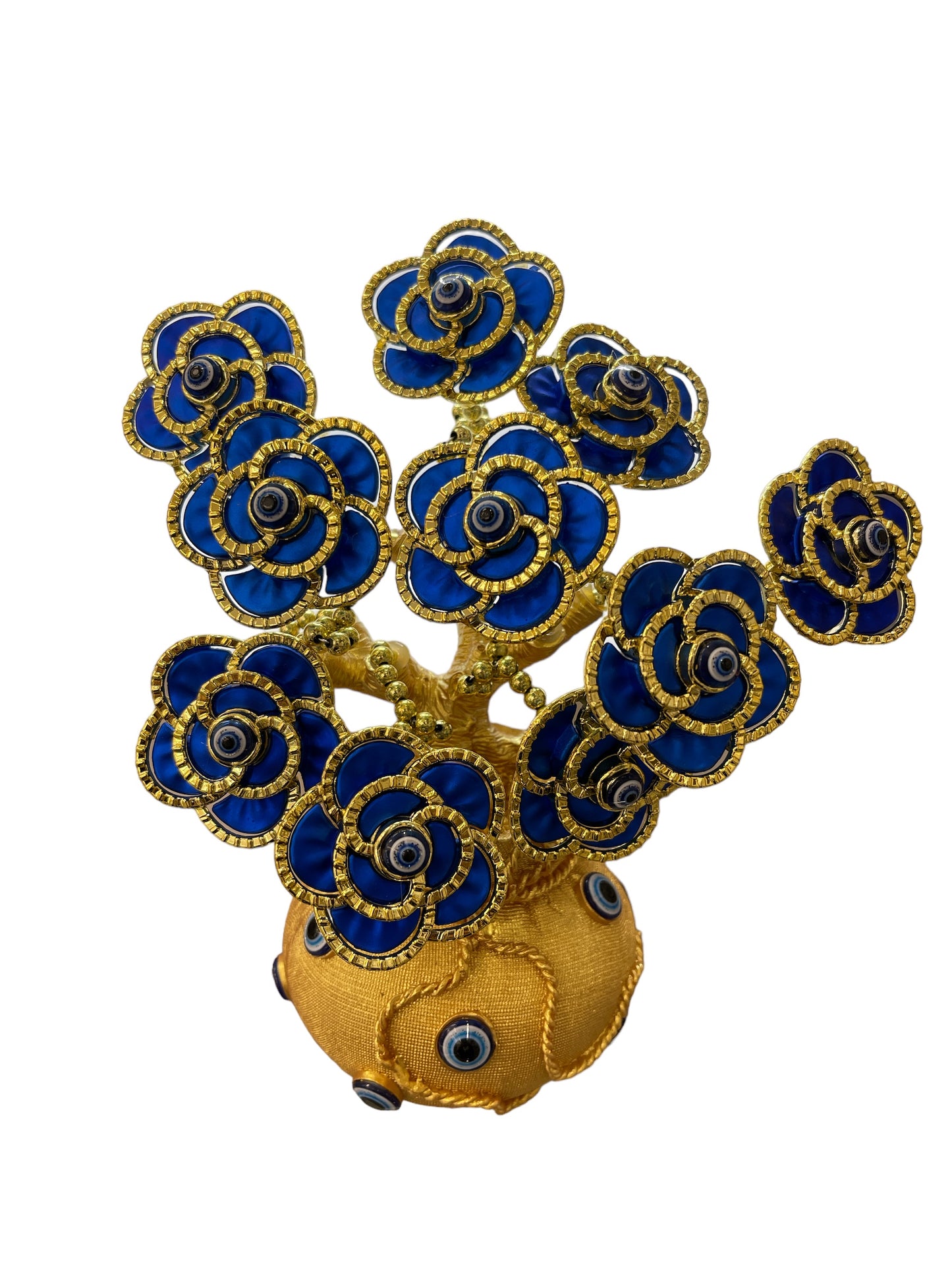 NAVY BLUE FLOWER LUCKY TREE OF LIFE