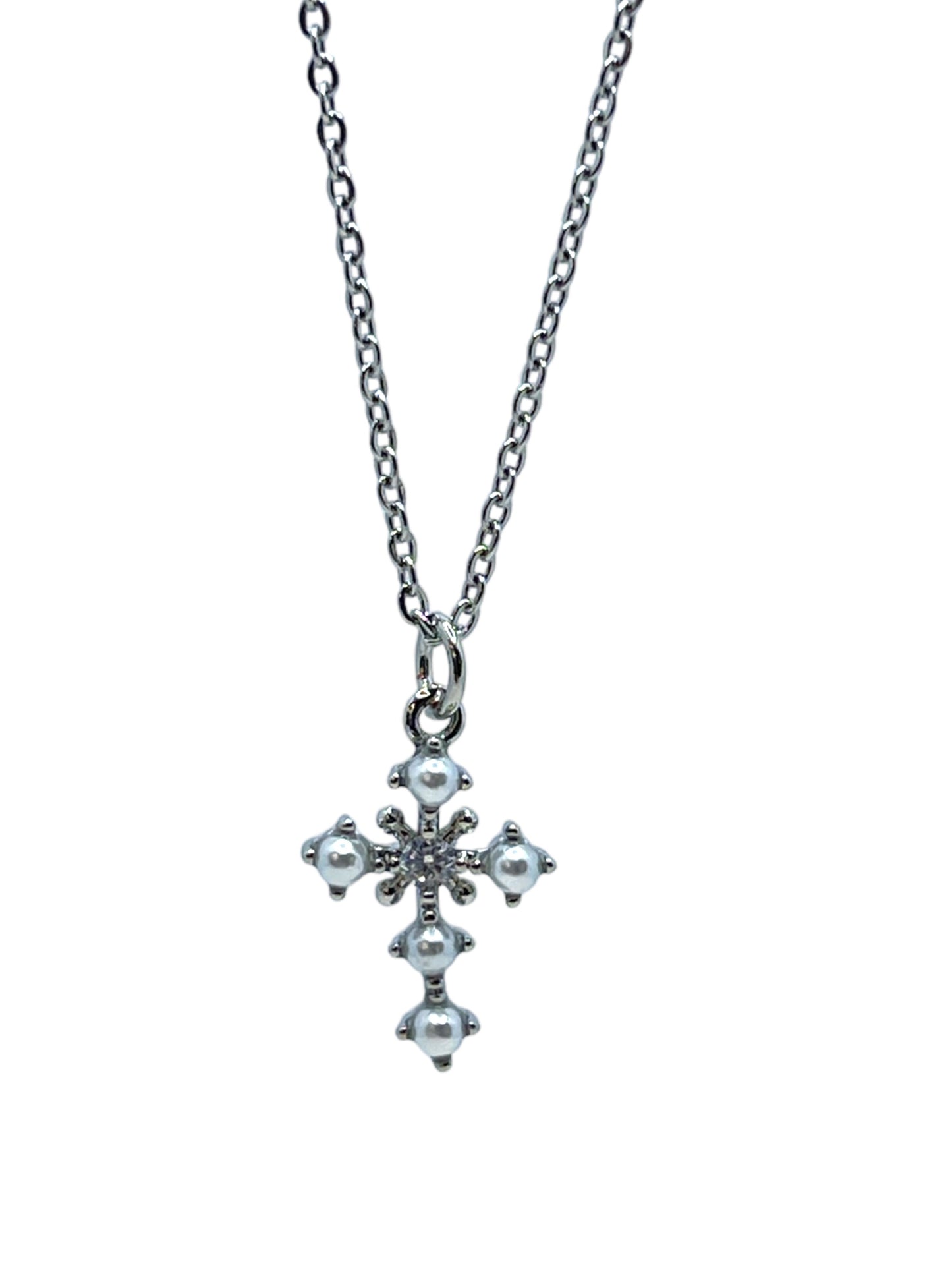 18k Gp Perls pendant with zirconias