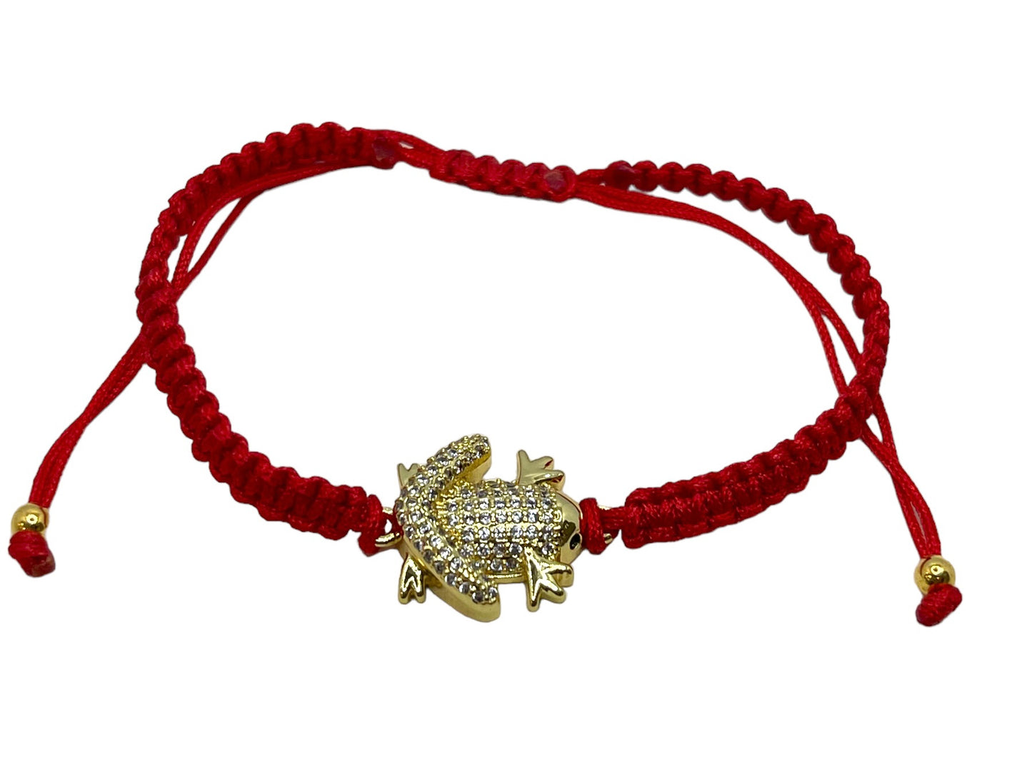 RED STRING FROG MACRAME DZ