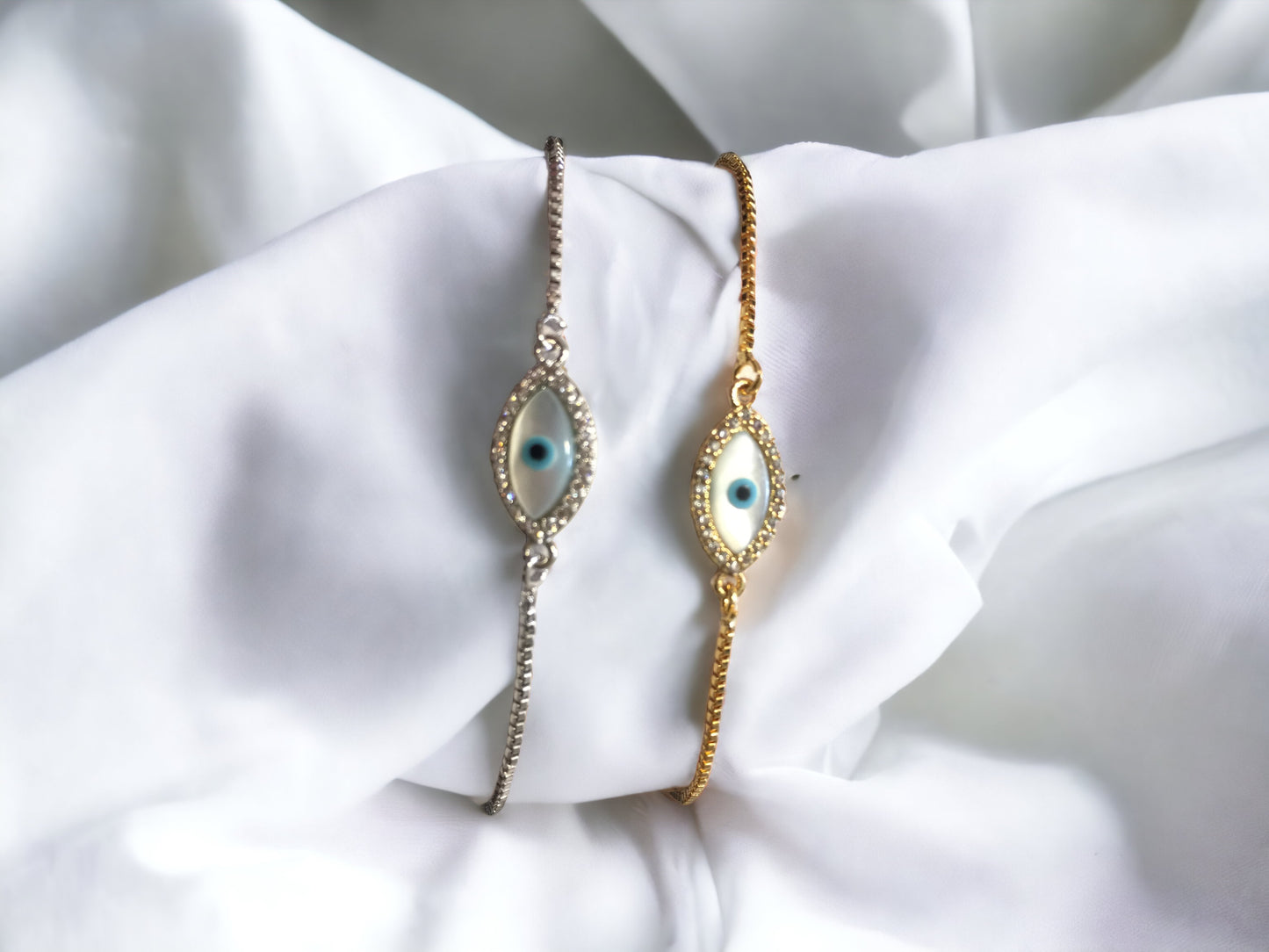 Turkish eye shell with zirconia