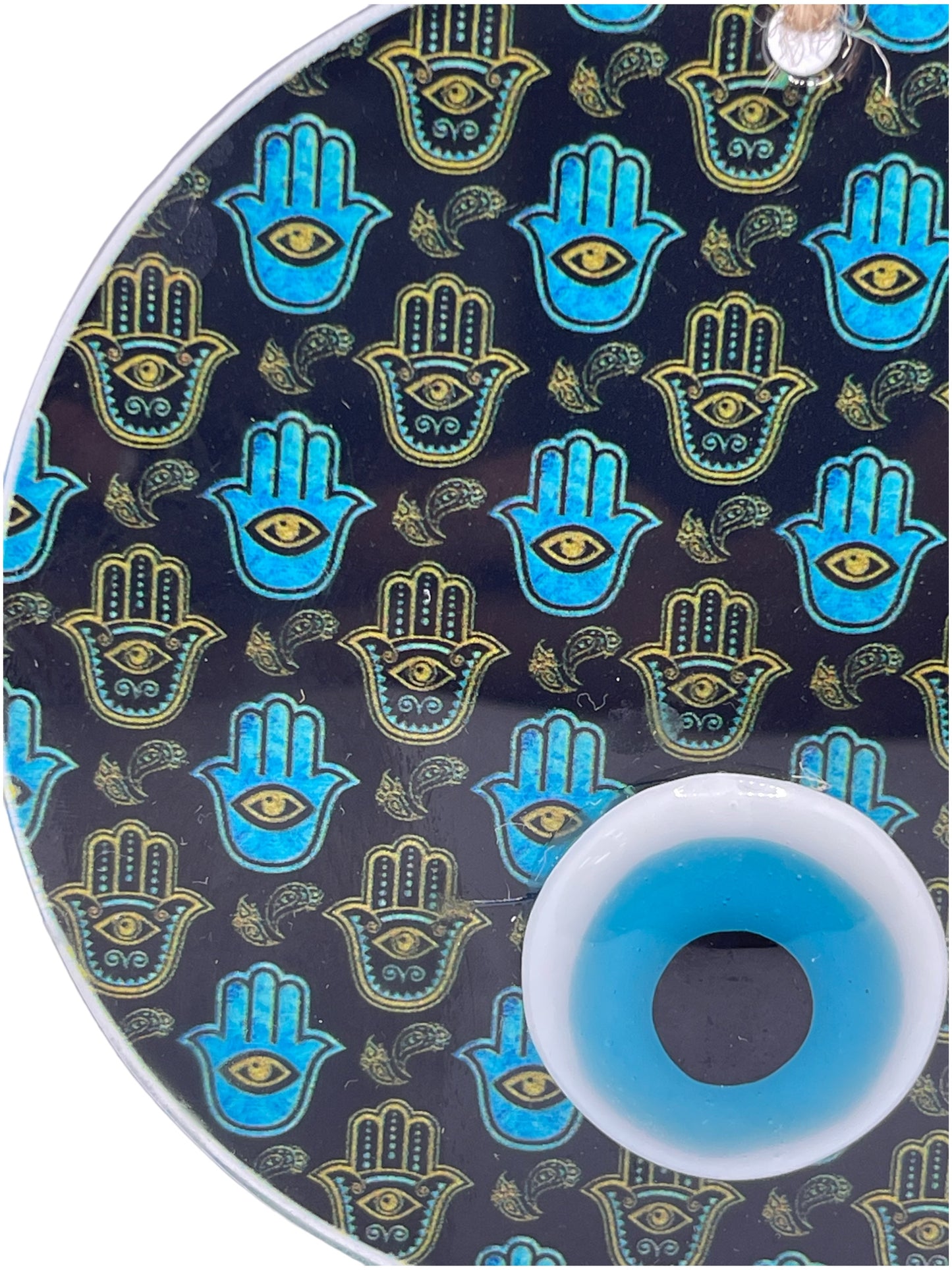 Hamsa Evil Eye- Blue multi-hamsa 5"