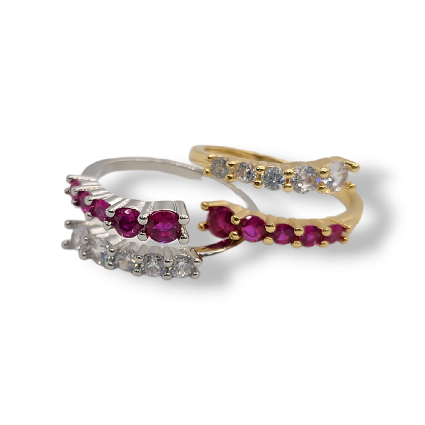 Ring stone zirconia adjustable