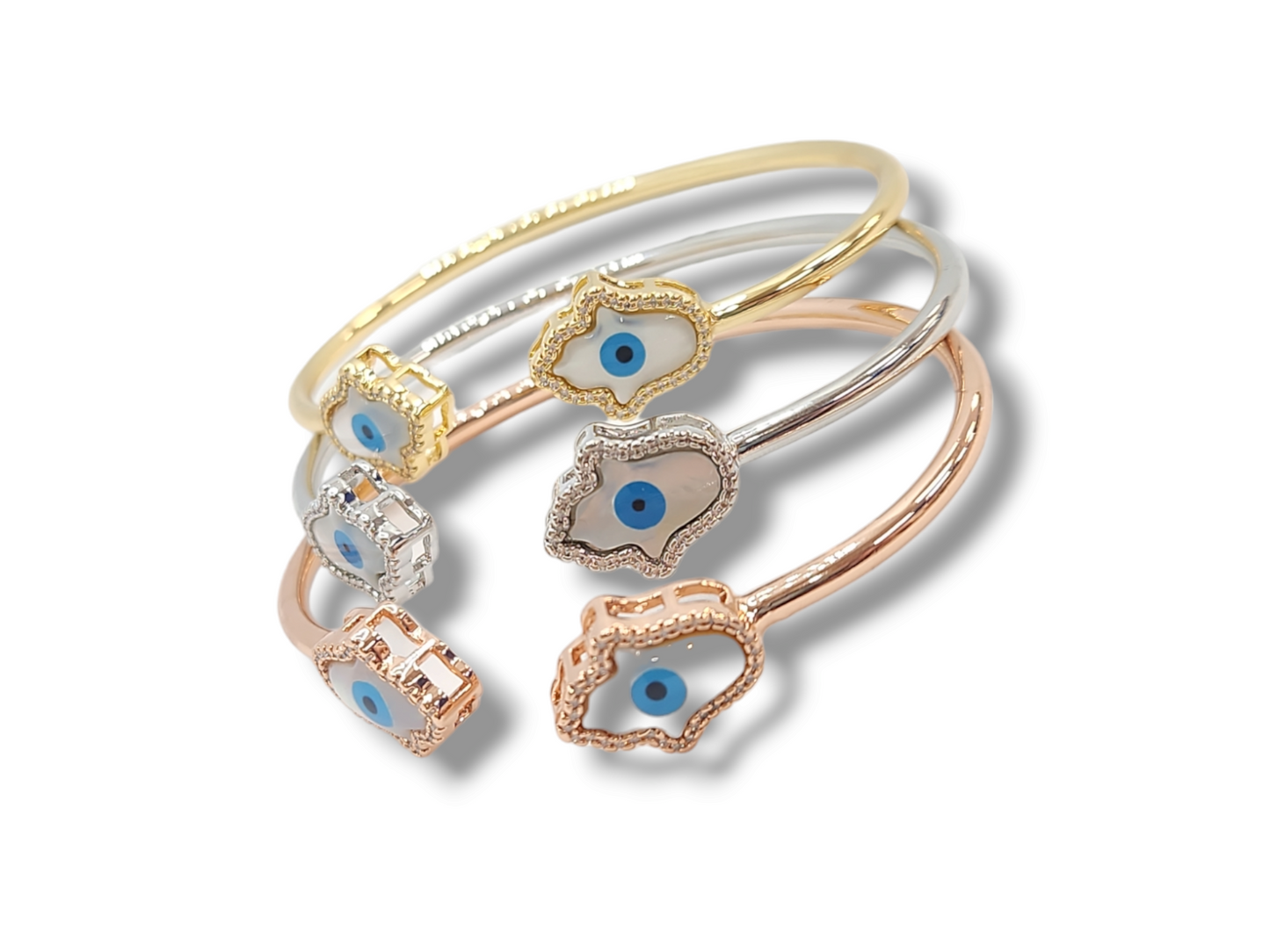 Hamsas shell cuff Bangle