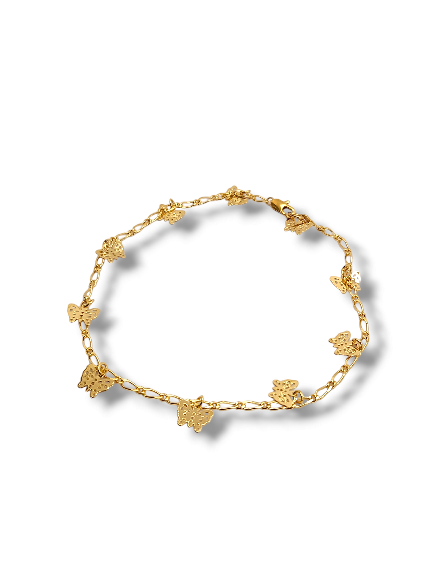 Butterfly anklet stainless steel