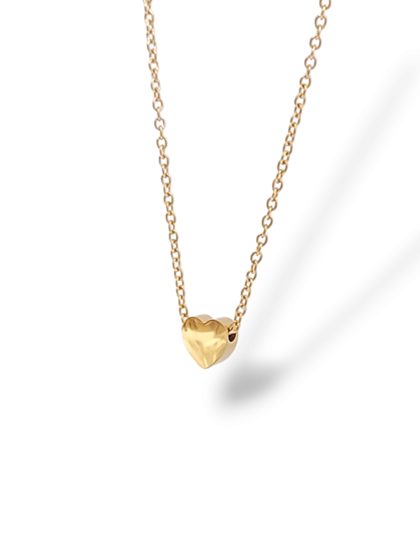 Denty heart stainless necklace