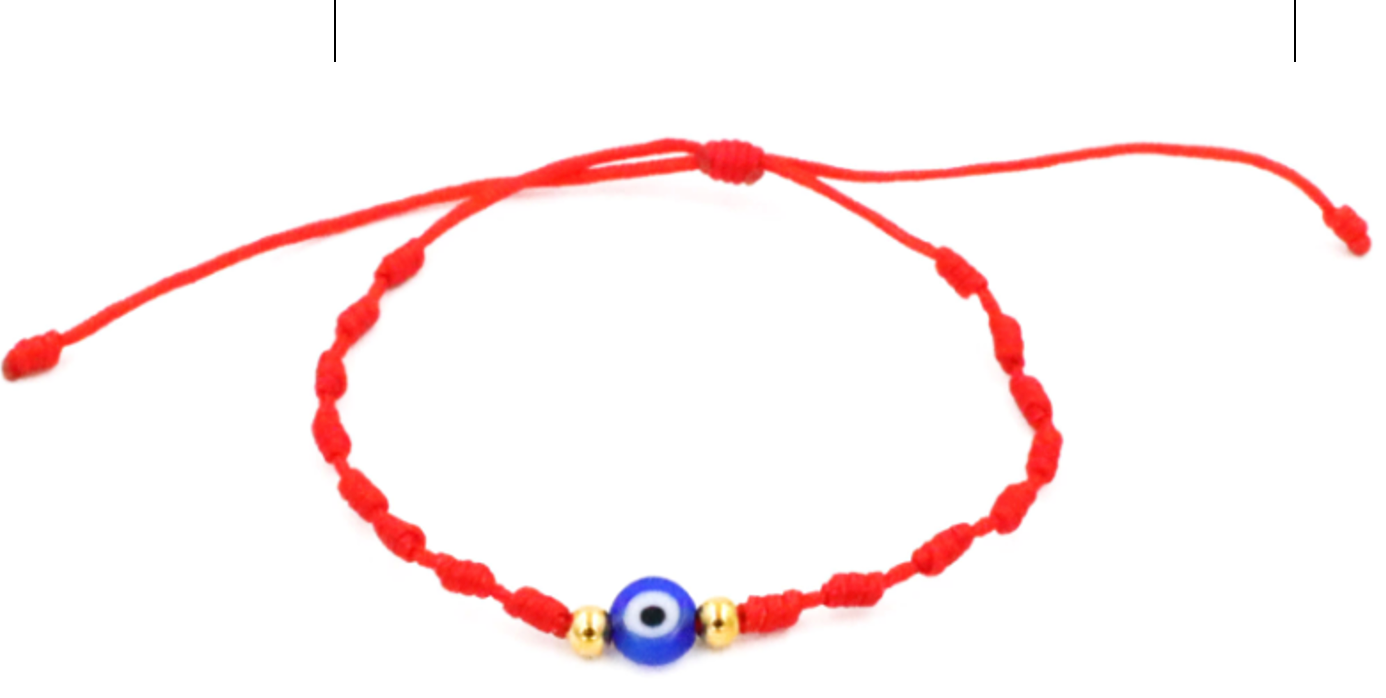 Mexican bracelet with small glass eye