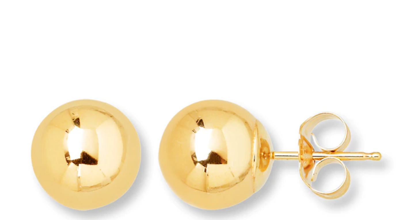 Stud ball earrings stainless steel