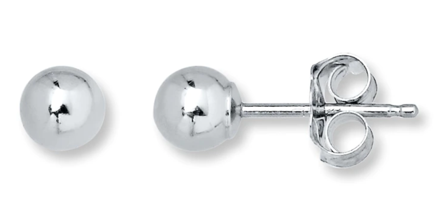 Stud ball earrings stainless steel