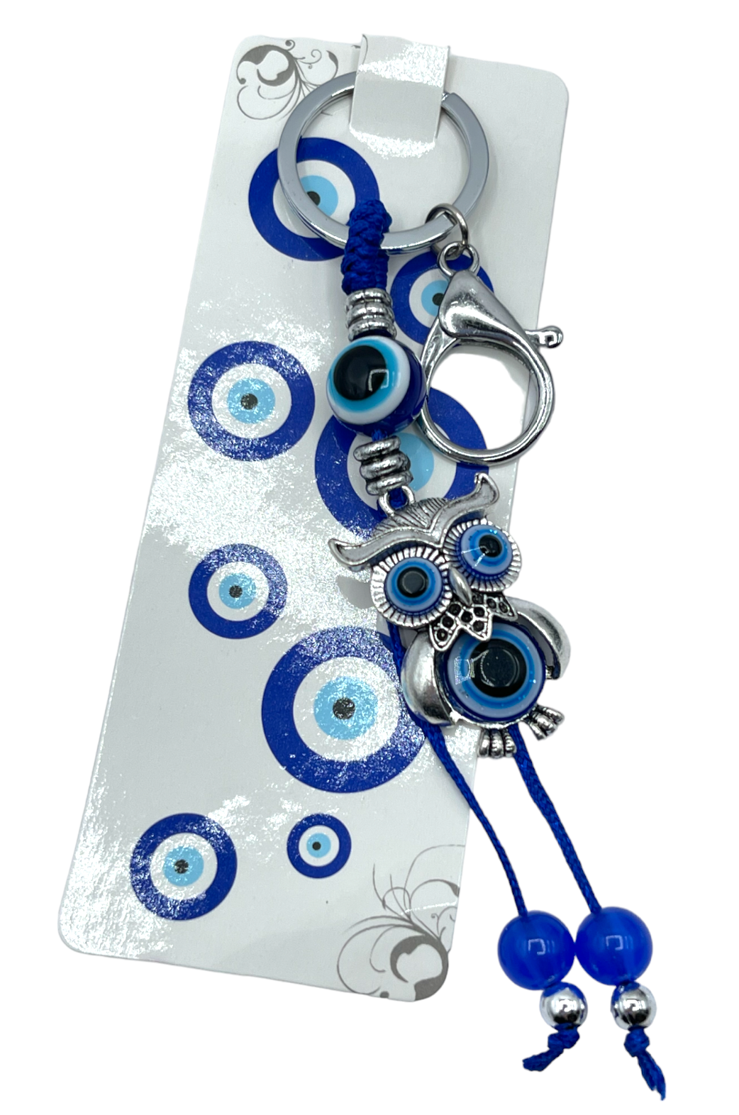 Baby owl eye lucky keychain Crystal