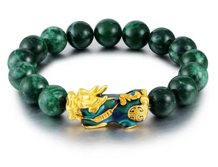 Jade Dragon Pixiu Bracelet beads 10mm