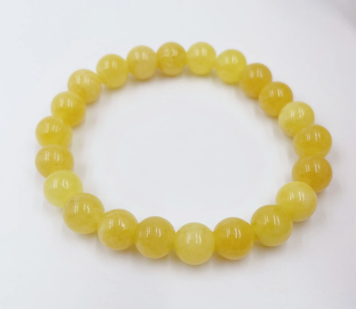 Yellow clear 8mm Bracelet