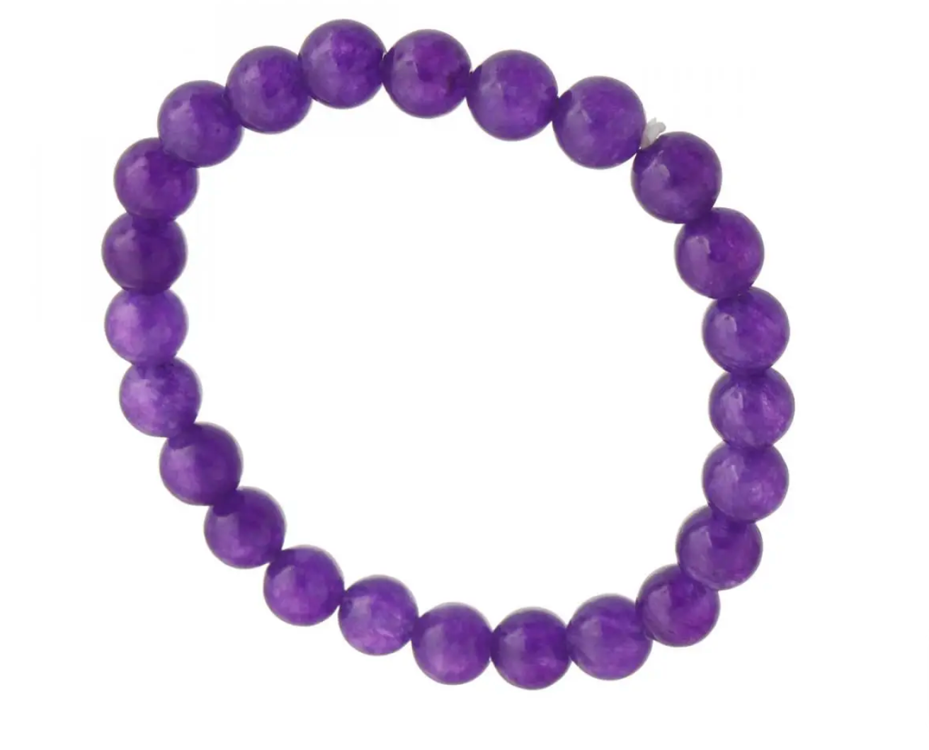 Amethyst Beads 8mm Bracelet