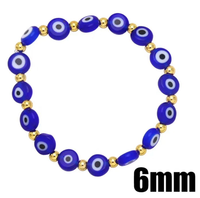 Evil eyes stretch beads glass