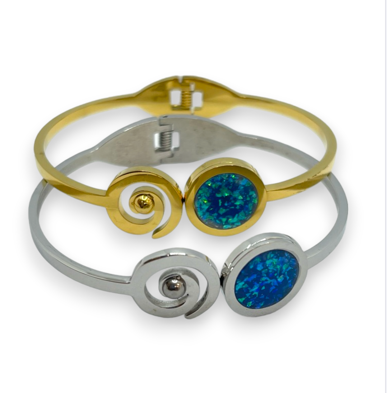 Hurrican- ocean Bangle stainless steel 316L