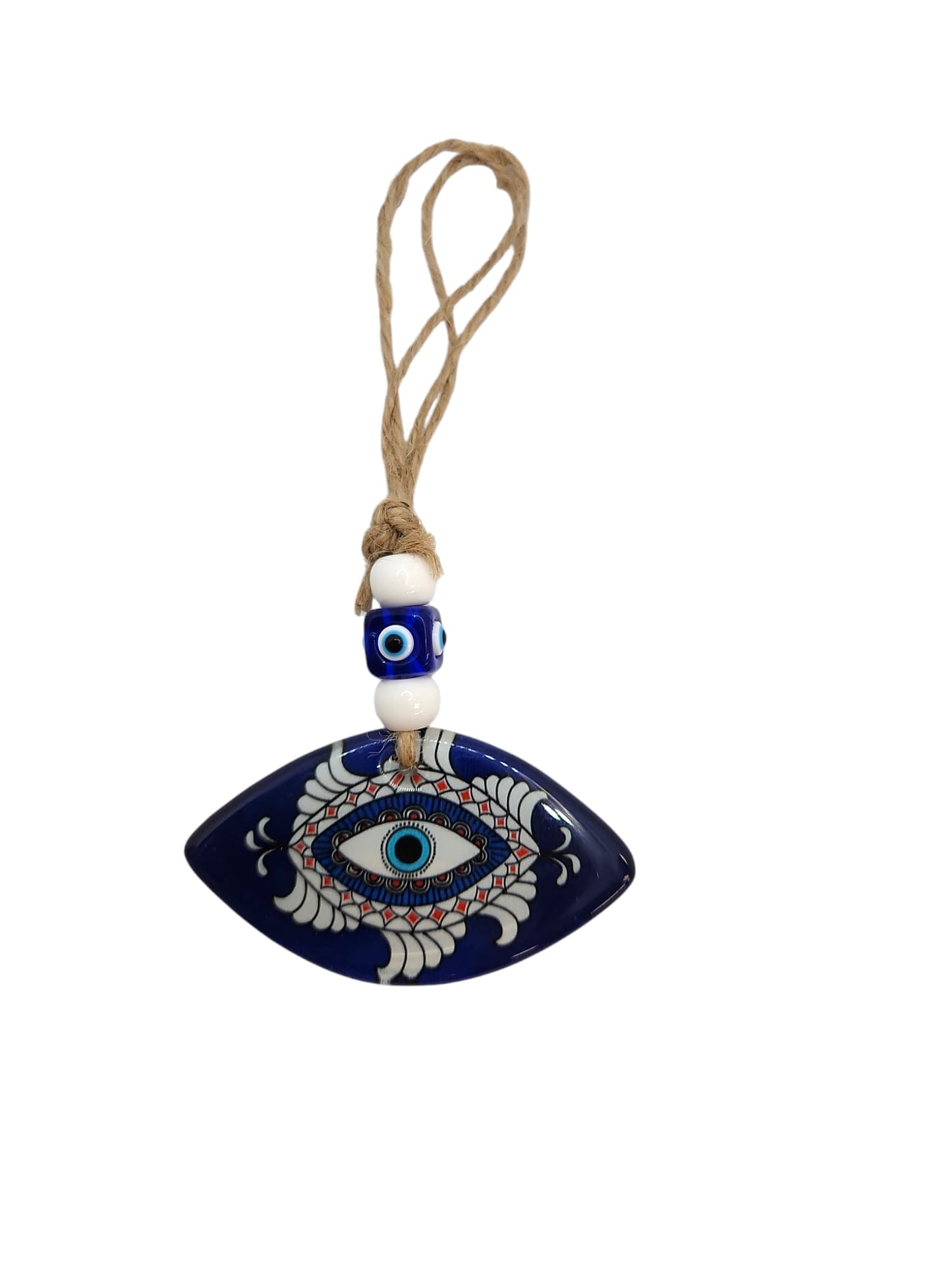 Evil eye glass blues Turkish eye handing 3"