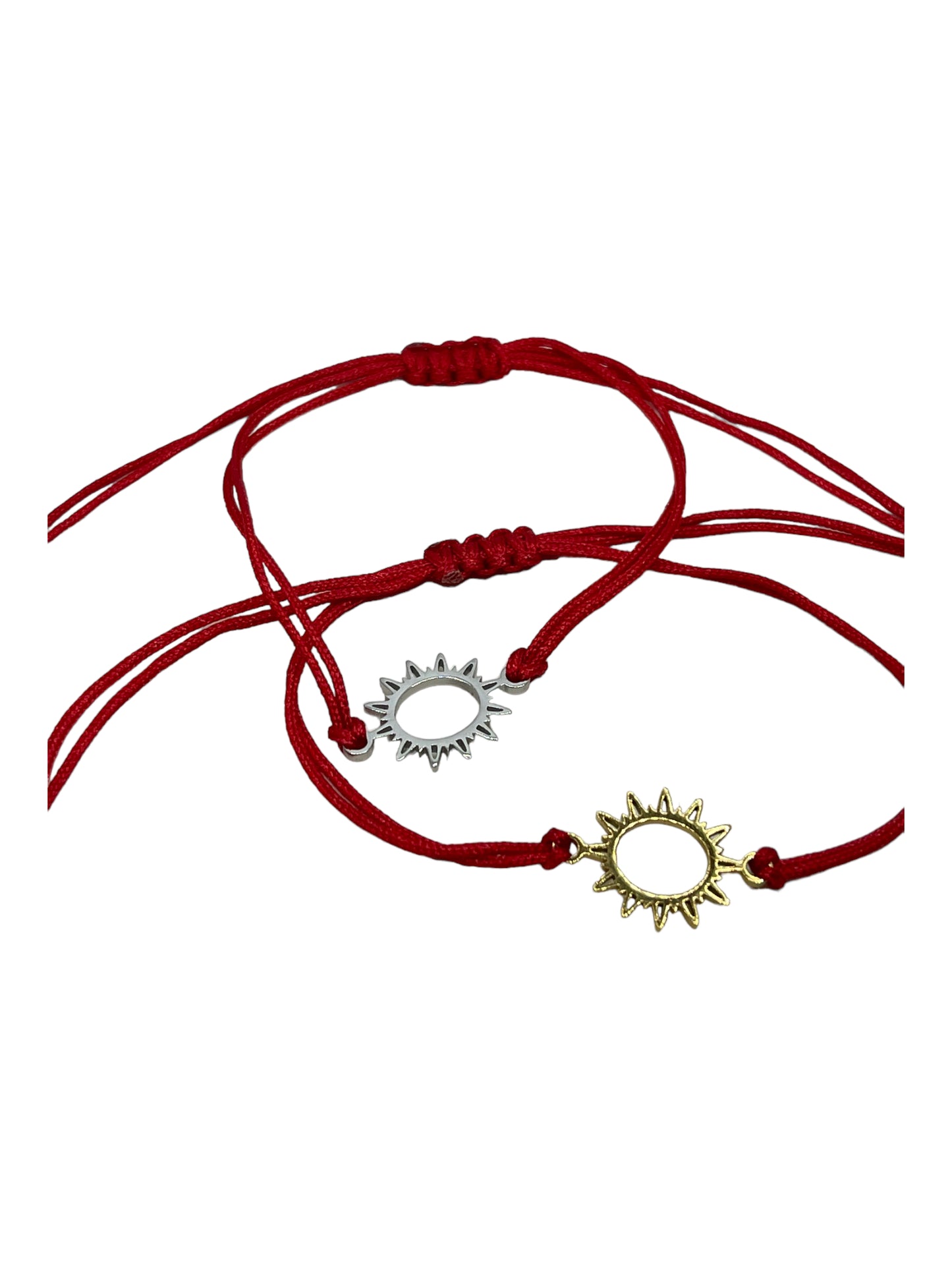Sun power charm red string