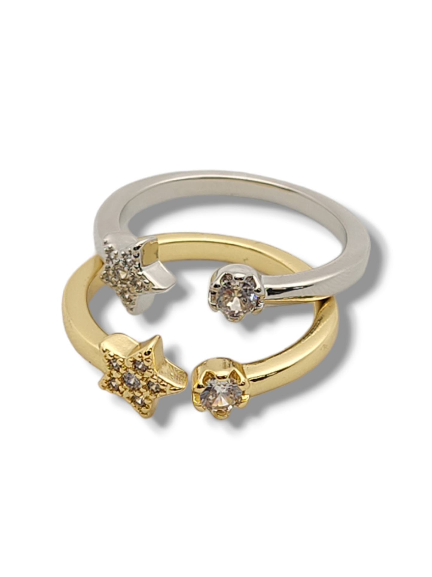 Star pave adjustable Ring