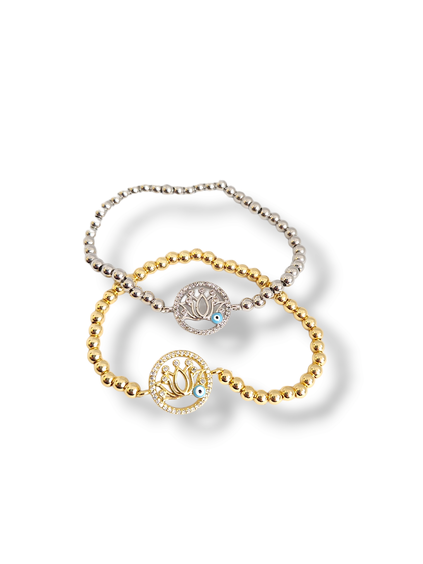 Lottus flower bracelet strech beads