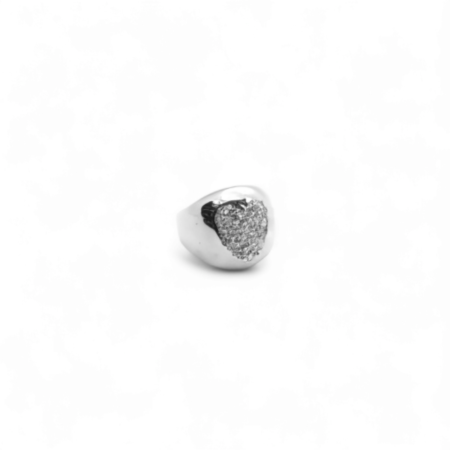 Chunky bombi heart ring