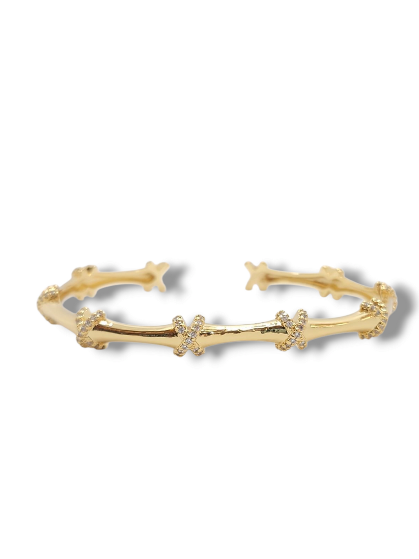 X zirconia bangle stainless steel