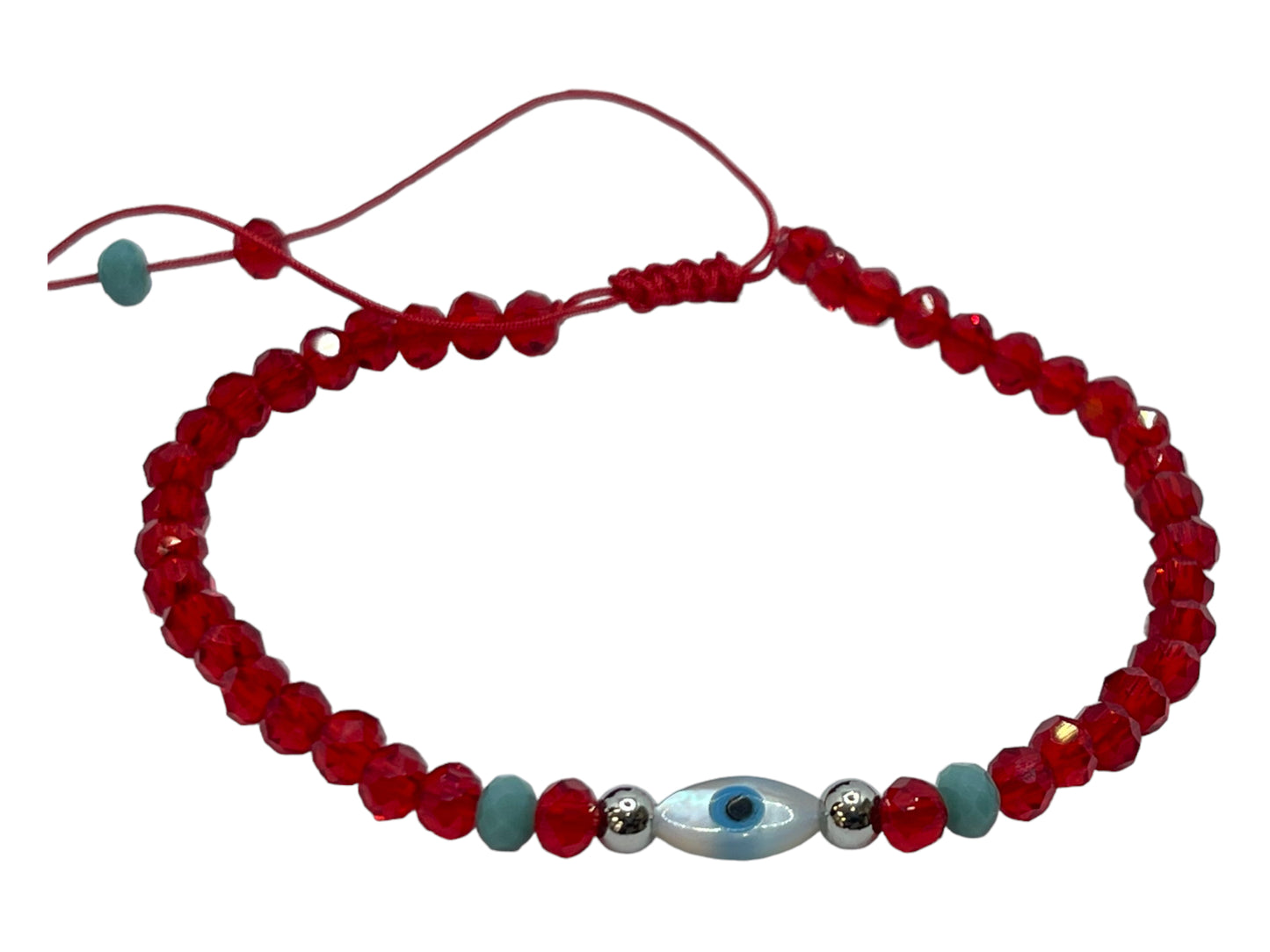 Shell Turkish eye sea beads adjustable