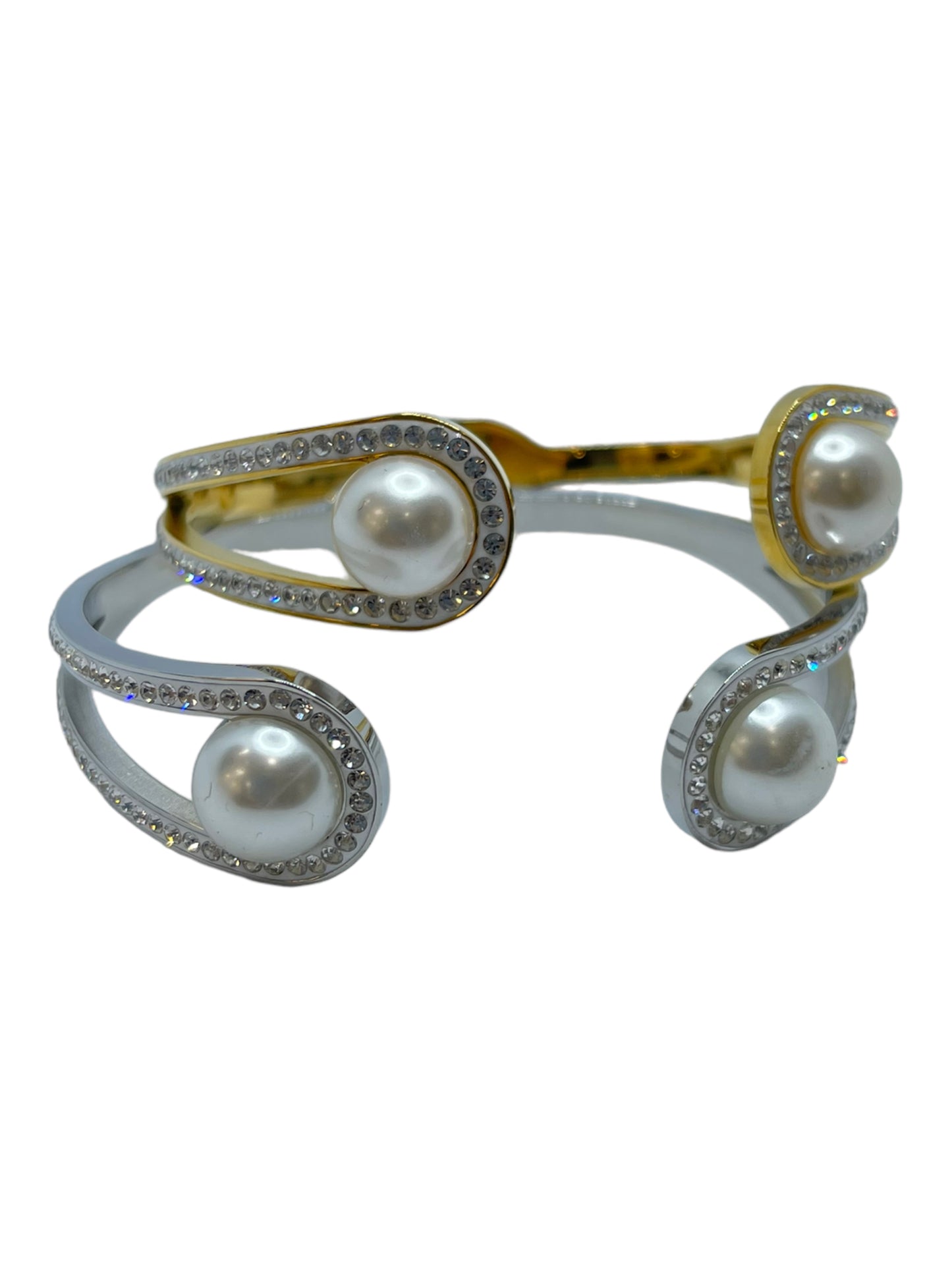 Perls bangle clip stainless steel