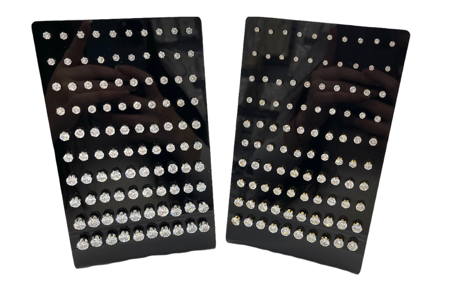 DISPLAY STAINLESS STEEL STUD EARRINGS (round)