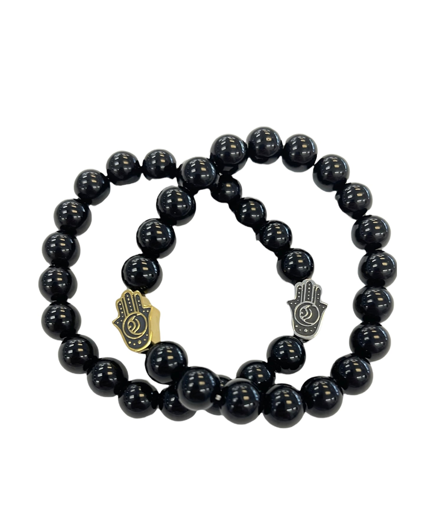 HAMSA STAINLESS STEEL BEADS 10MM