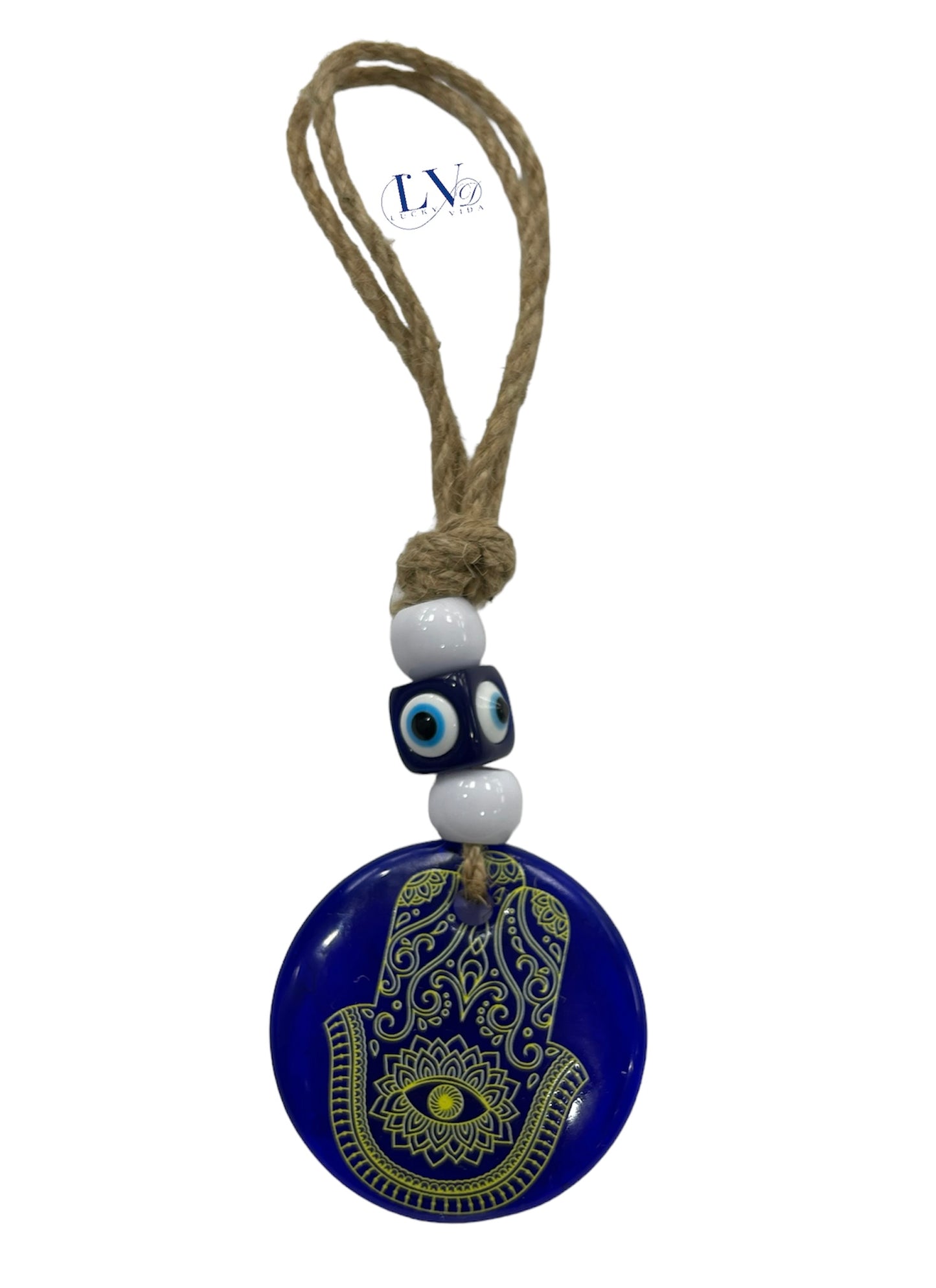 Glass decoration hamsa