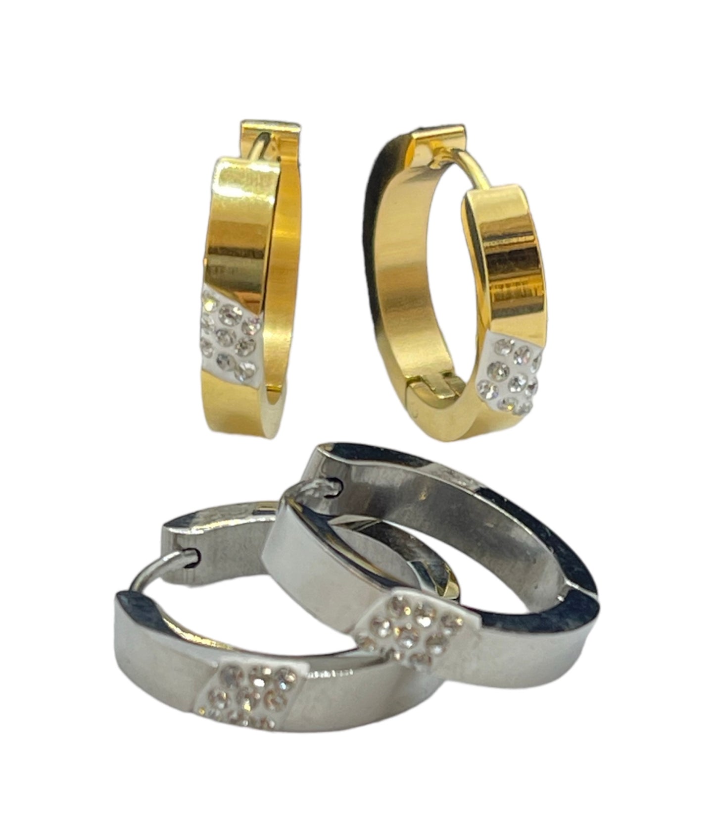 hoops earrings stone