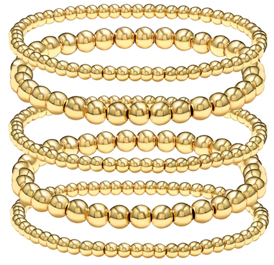 8mm Stainless Steel Beads Bracelet