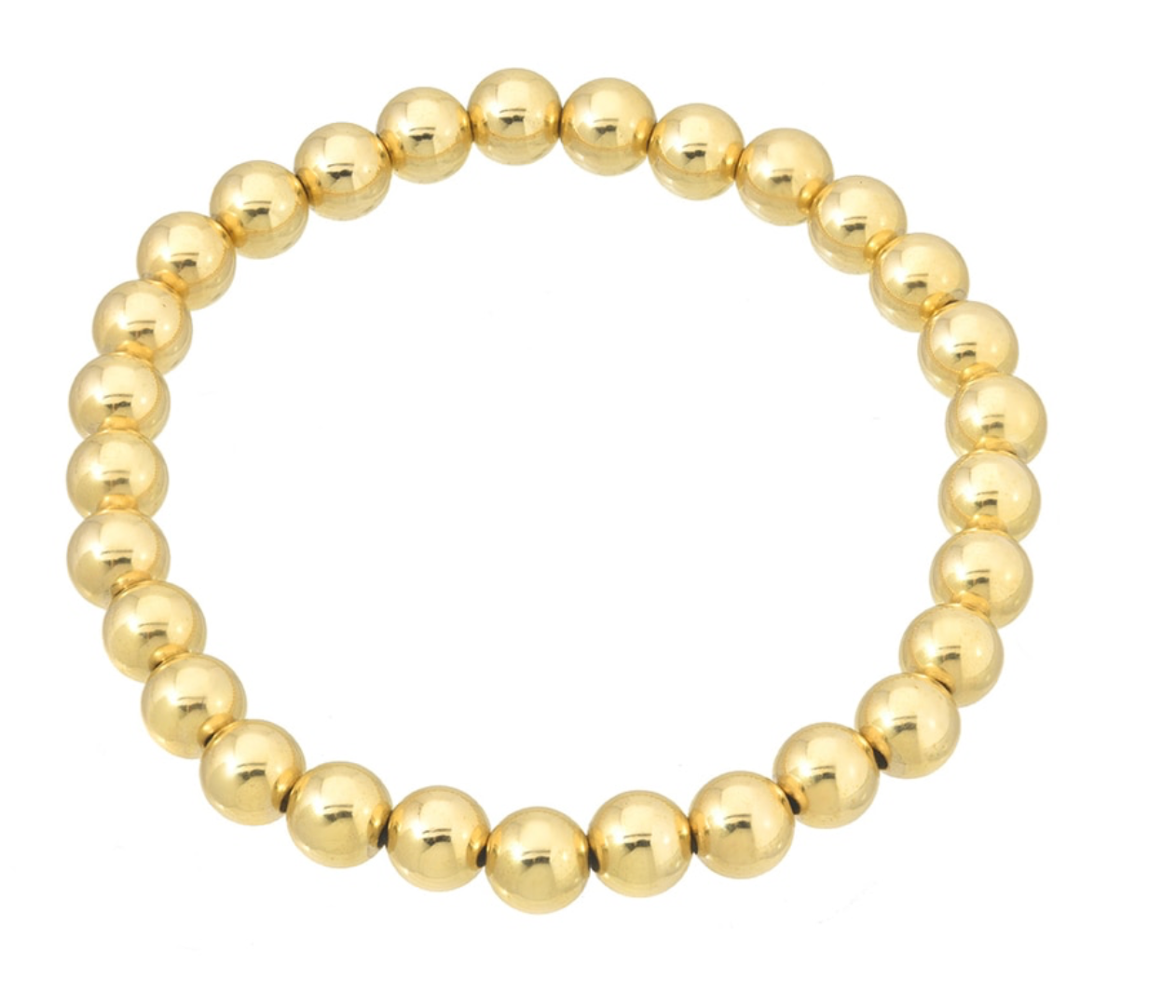 8mm Stainless Steel Beads Bracelet