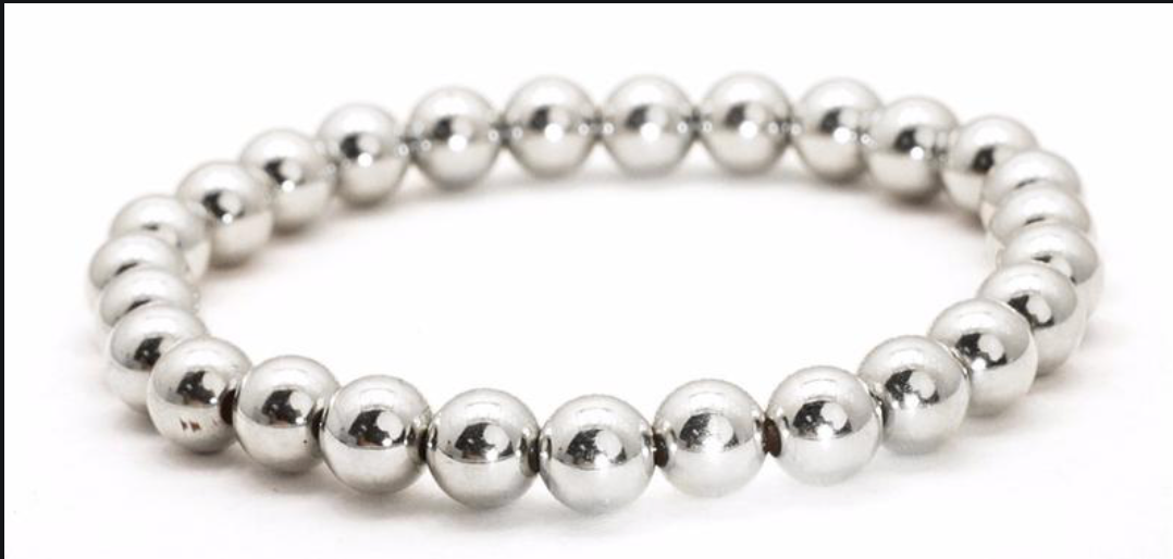 8mm Stainless Steel Beads Bracelet