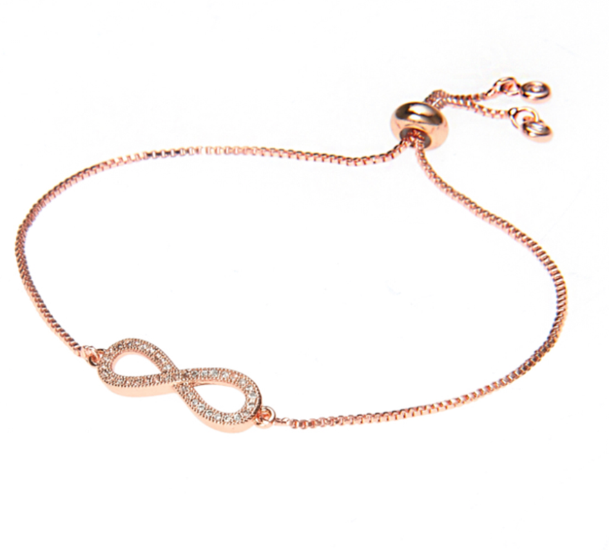 18Kgold plated infinity adjustable bracelet
