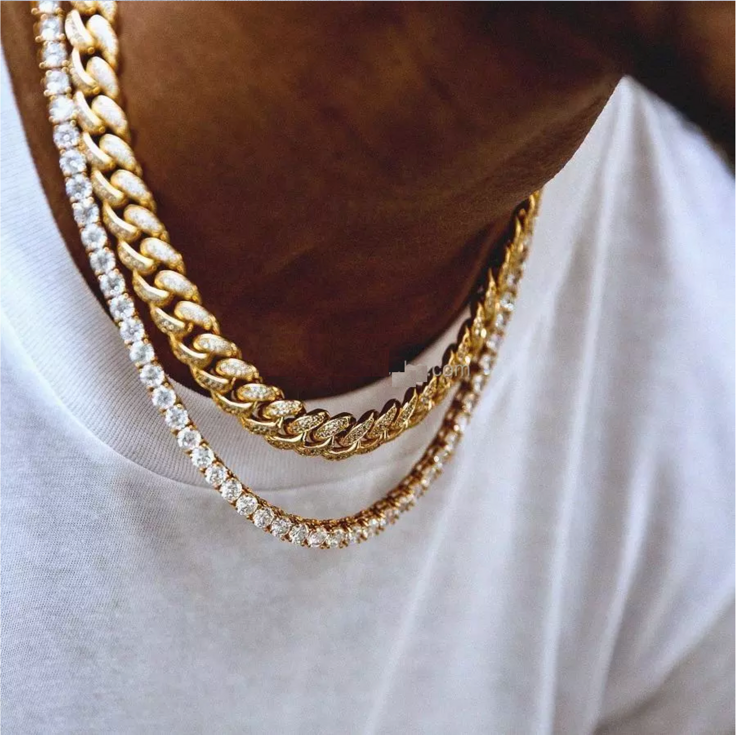 CUBIC ZIRCONIA TENNIS BRACELET AND NECKLACES 4MM
