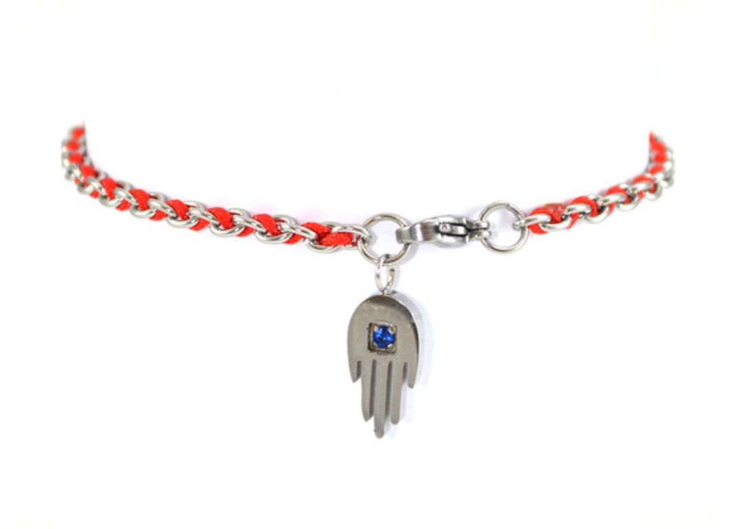 12 pcs KABBALAH STRING 7" AND 7.5" RED HAMSA