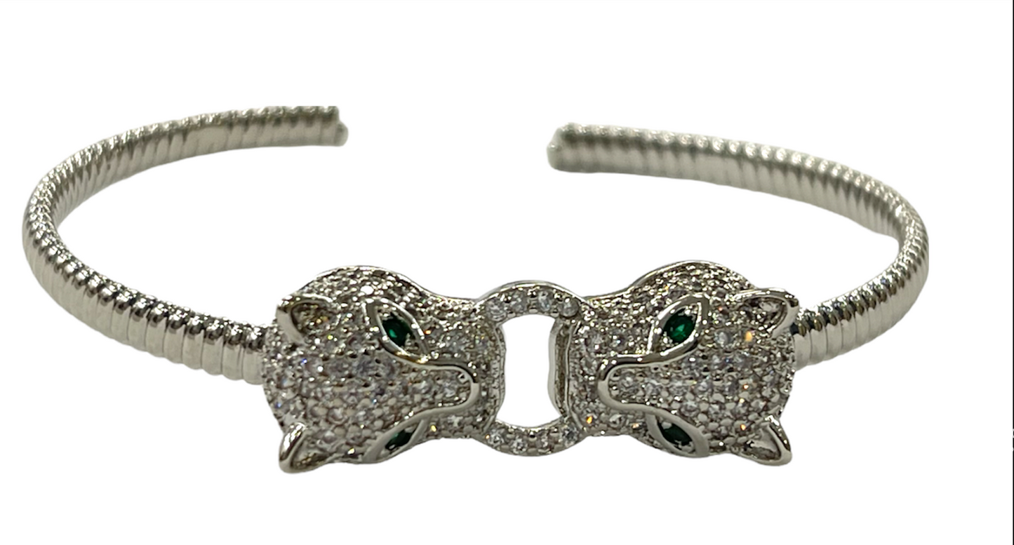Panther cuff bangle