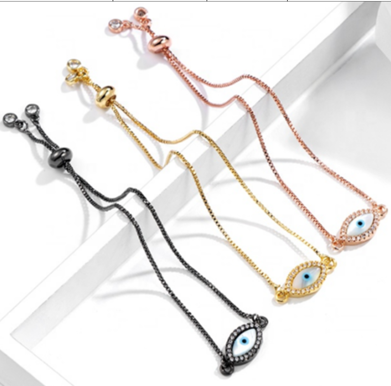 Oval Turkish Evil Eye adjustable