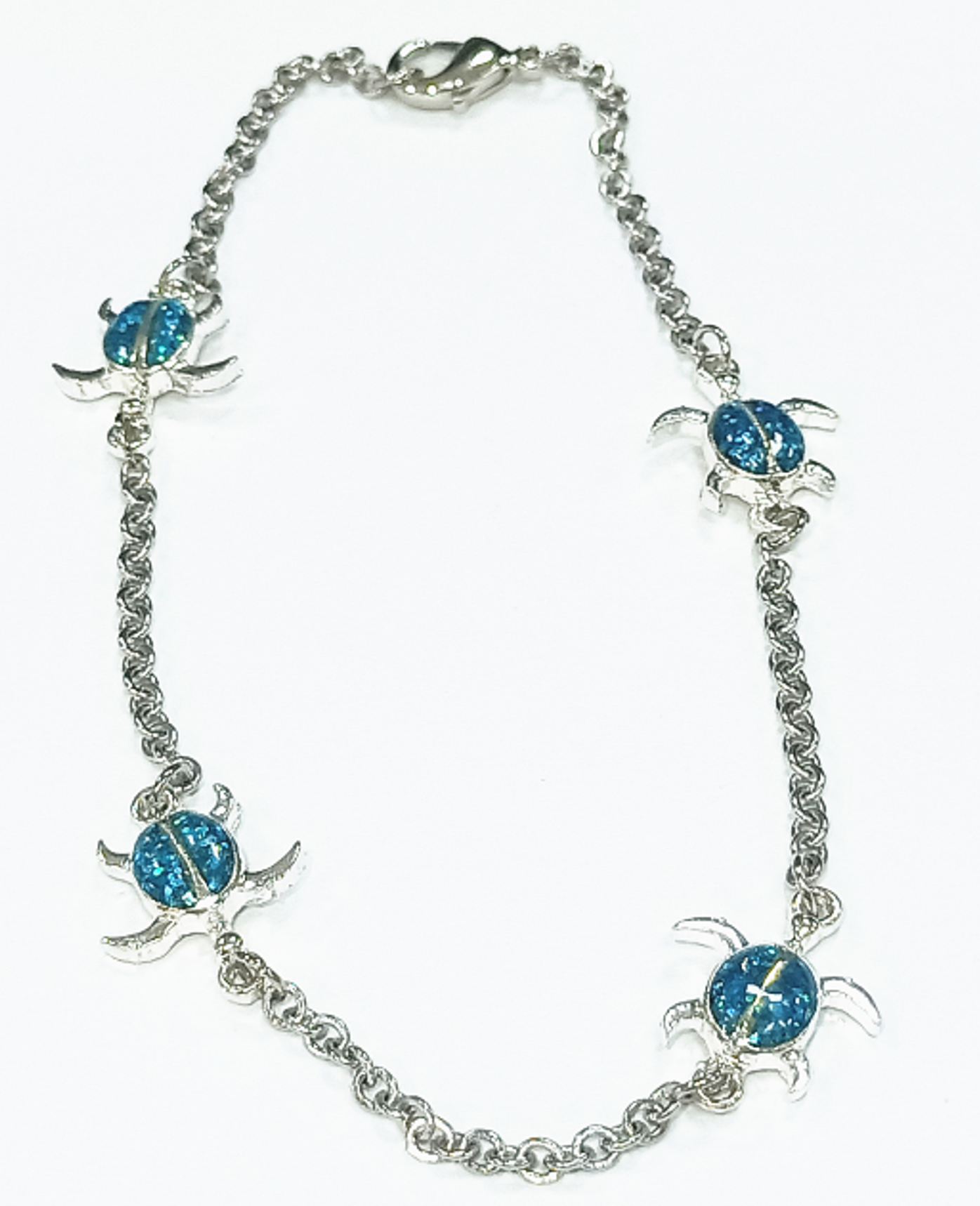 Turtle anklet stainless steel
