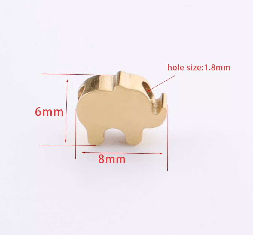 Cute Small Glossy Elephant Shape Charm Clavicle Necklace Classic